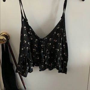 American Eagle flowy cropped cami